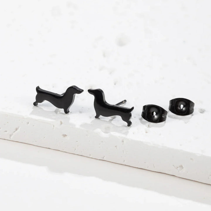 Vincenza | Dachshund Stud Earrings