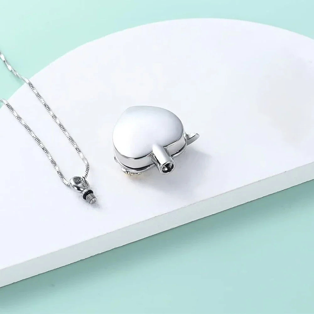 Oliviana | Hummingbird Heart Urn Necklace