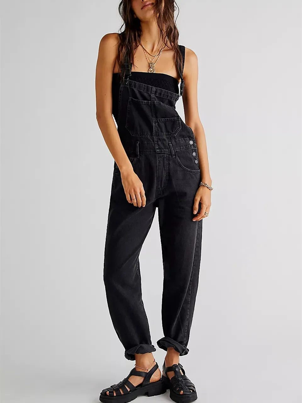 Ella | Vintage Wash Bib Overalls