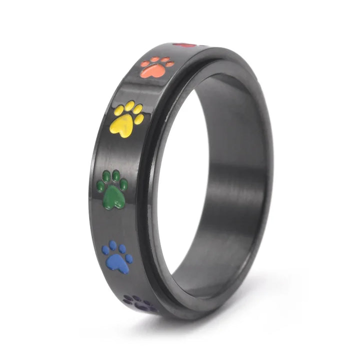 Ermintrude | Spinning Paw Stress Ring