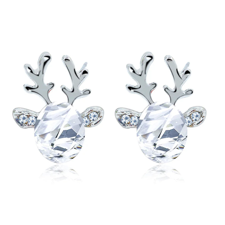 Debra | Reindeer Crystal Stud Earrings