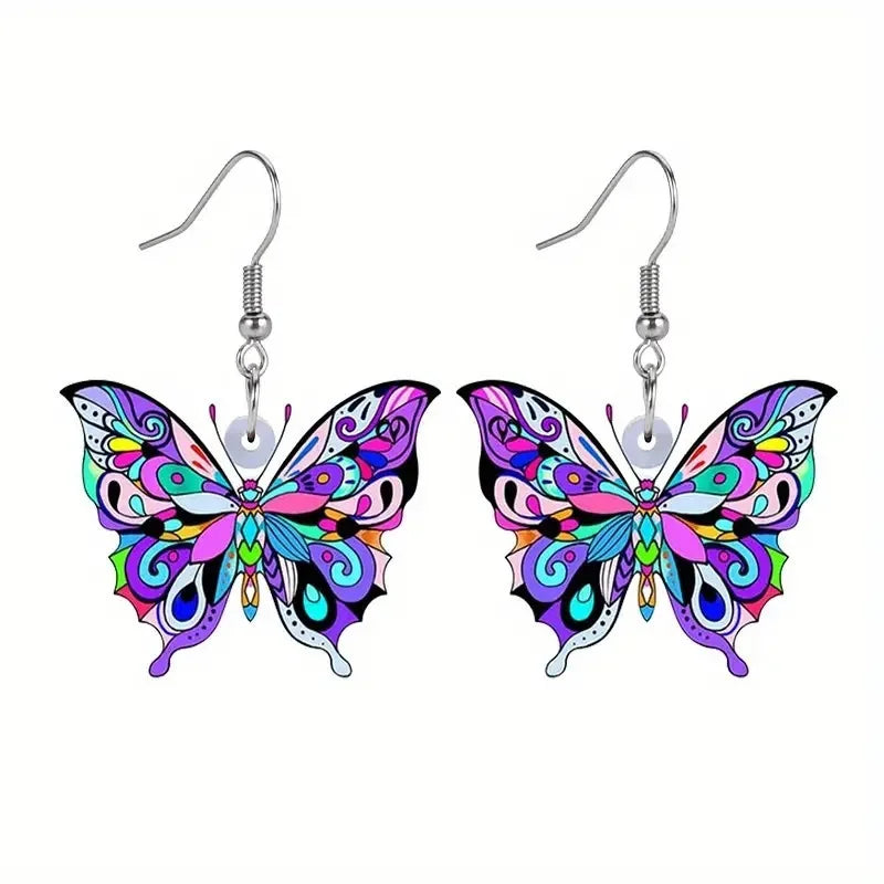 Florinda | Colorful Butterfly Earrings
