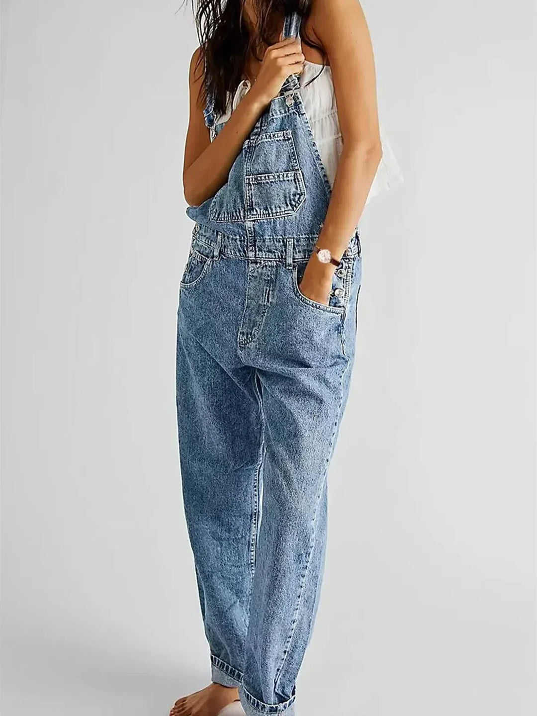 Ella | Vintage Wash Bib Overalls