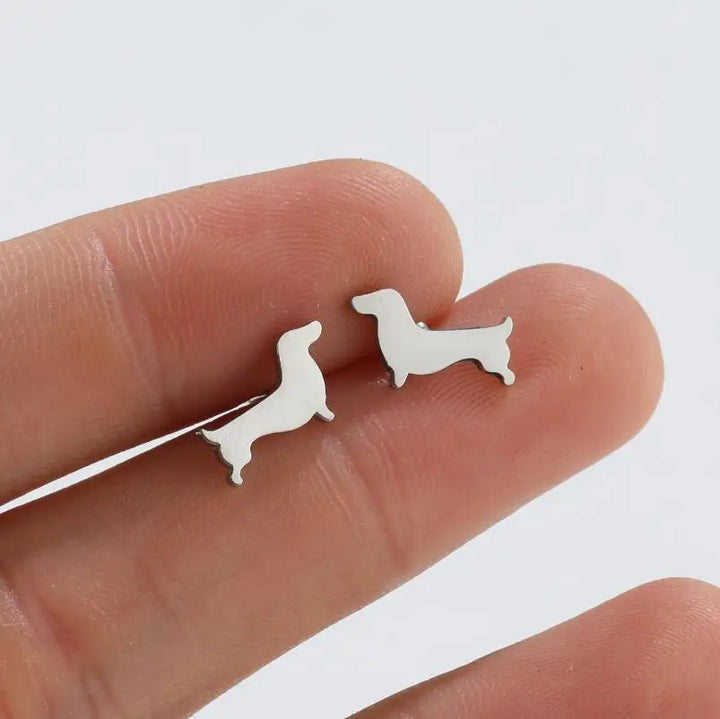 Vincenza | Dachshund Stud Earrings