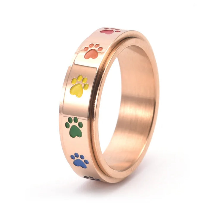 Ermintrude | Spinning Paw Stress Ring