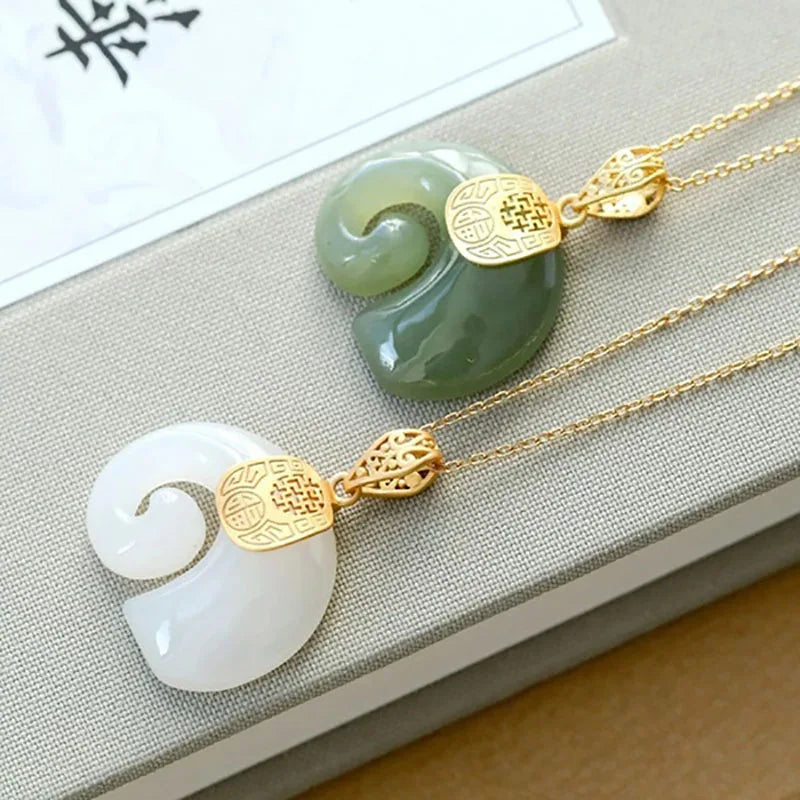 Eunice | Jade Elephant Pendant Necklace