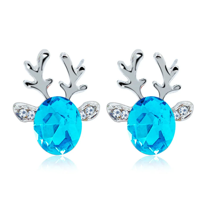 Debra | Reindeer Crystal Stud Earrings