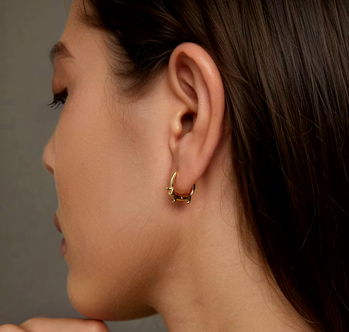 Ulpiana | Dachshund Sterling Silver Hoops