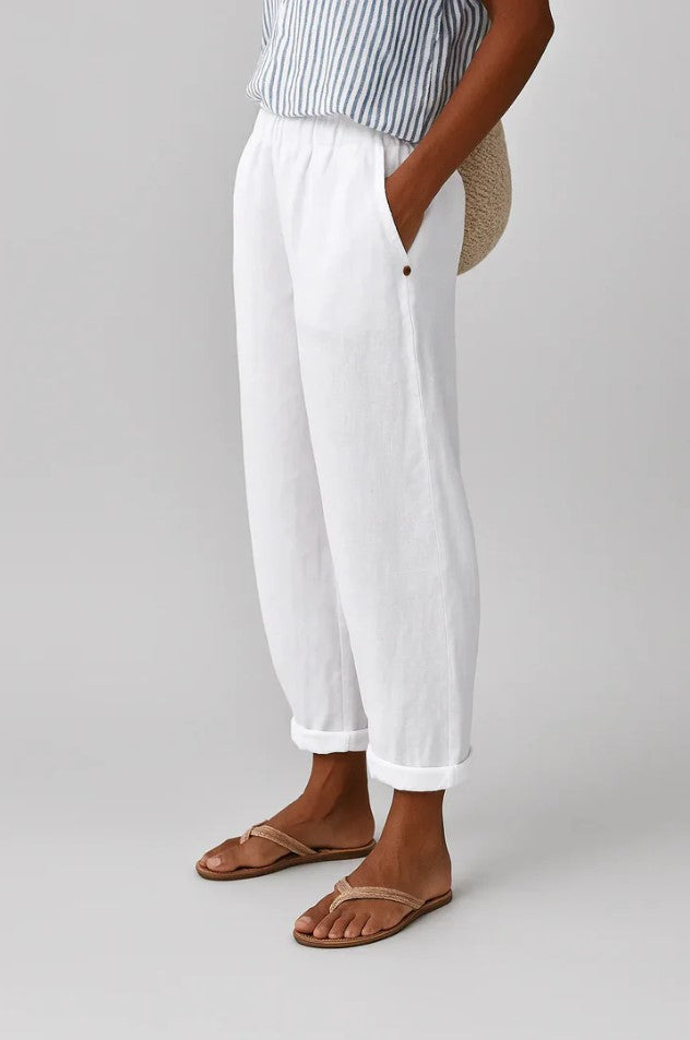 Edith | Breathable Linen-Cotton Trousers
