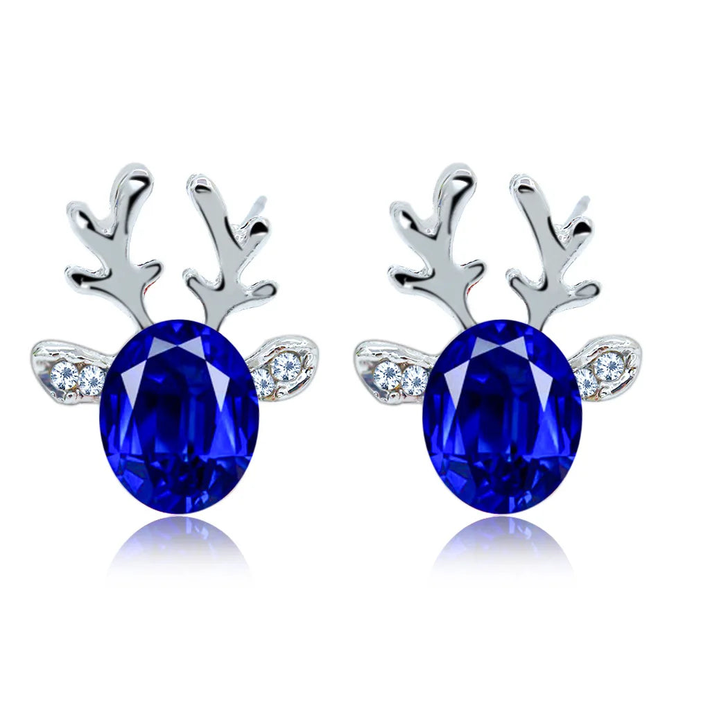 Debra | Reindeer Crystal Stud Earrings