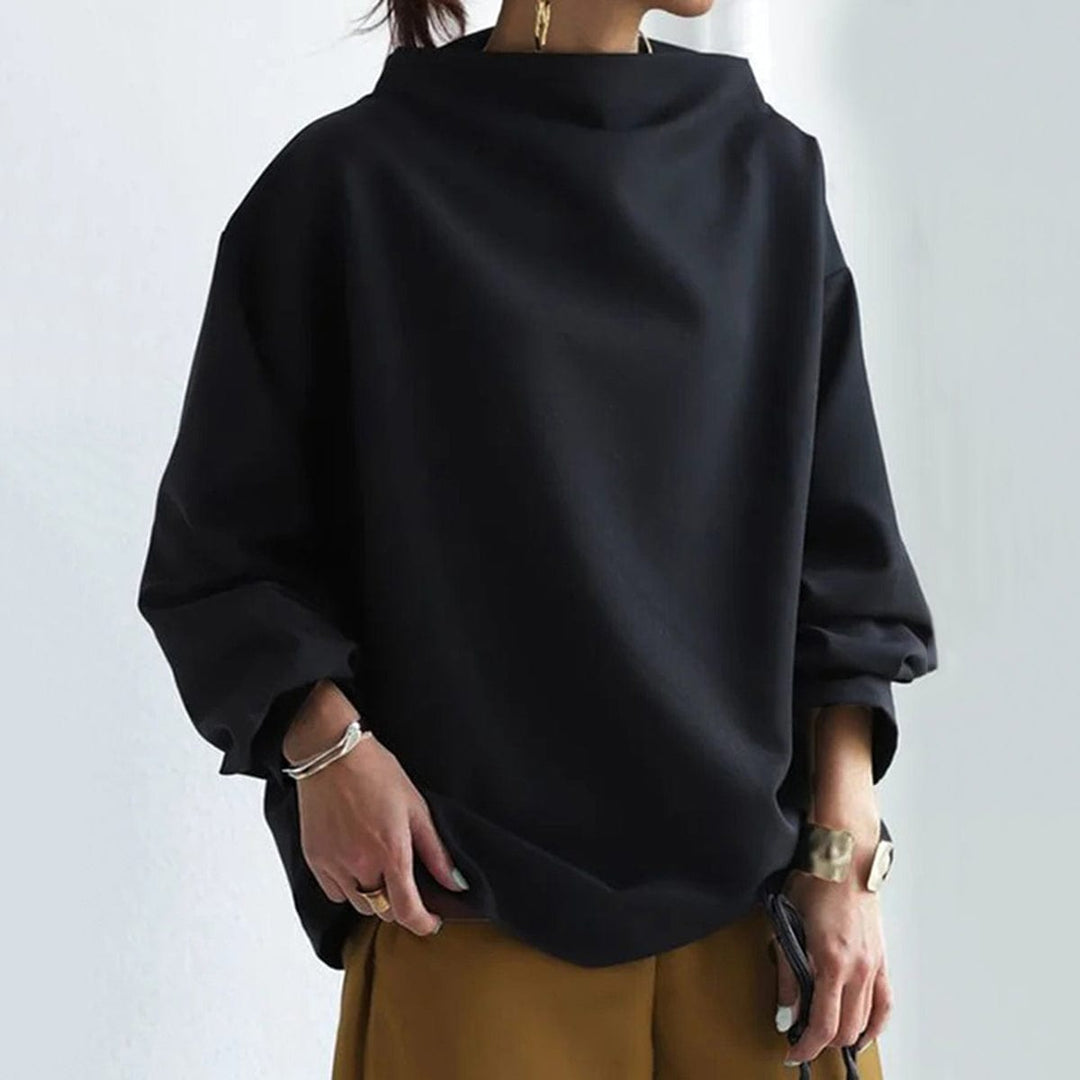 Regina | High-Neck Long-Sleeve Top