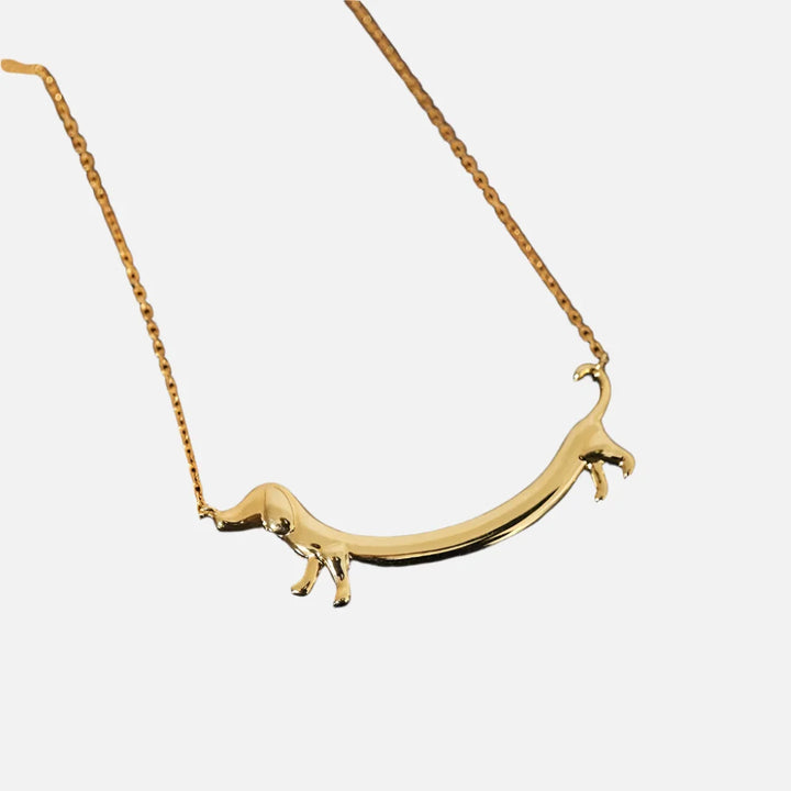 Karena | Gold-Tone Dachshund Necklace