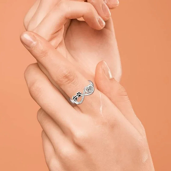 Penny | Paw Print Infinity Ring