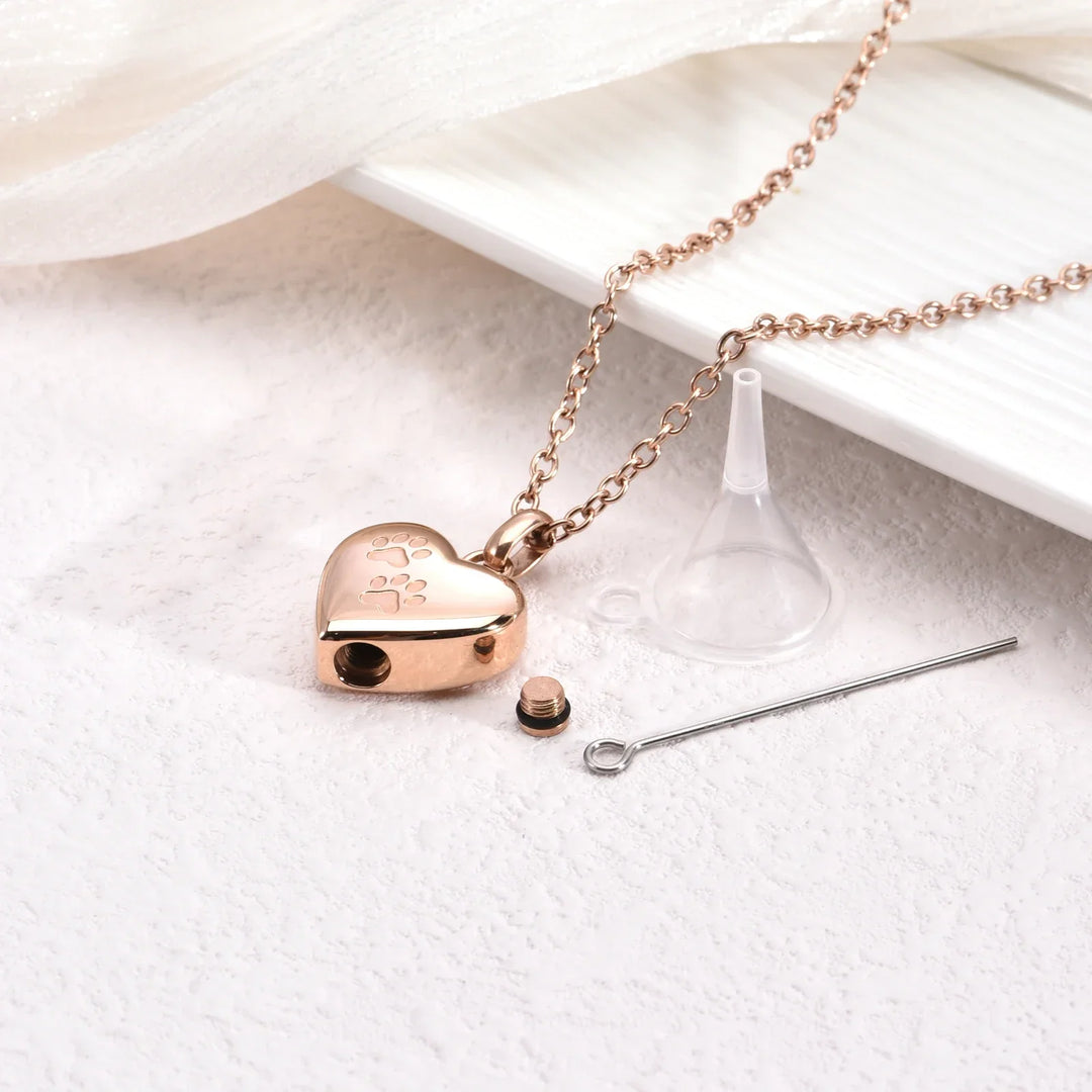 Rosalence | Heart-Shaped Urn Necklace