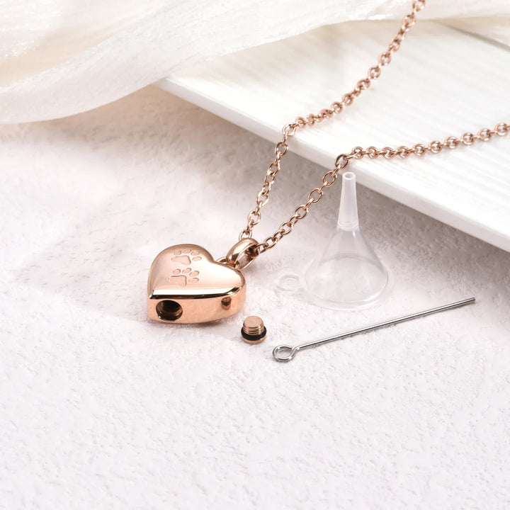 Rosalence | Heart-Shaped Urn Necklace