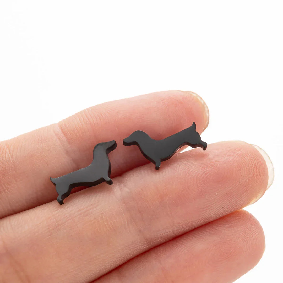 Vincenza | Dachshund Stud Earrings