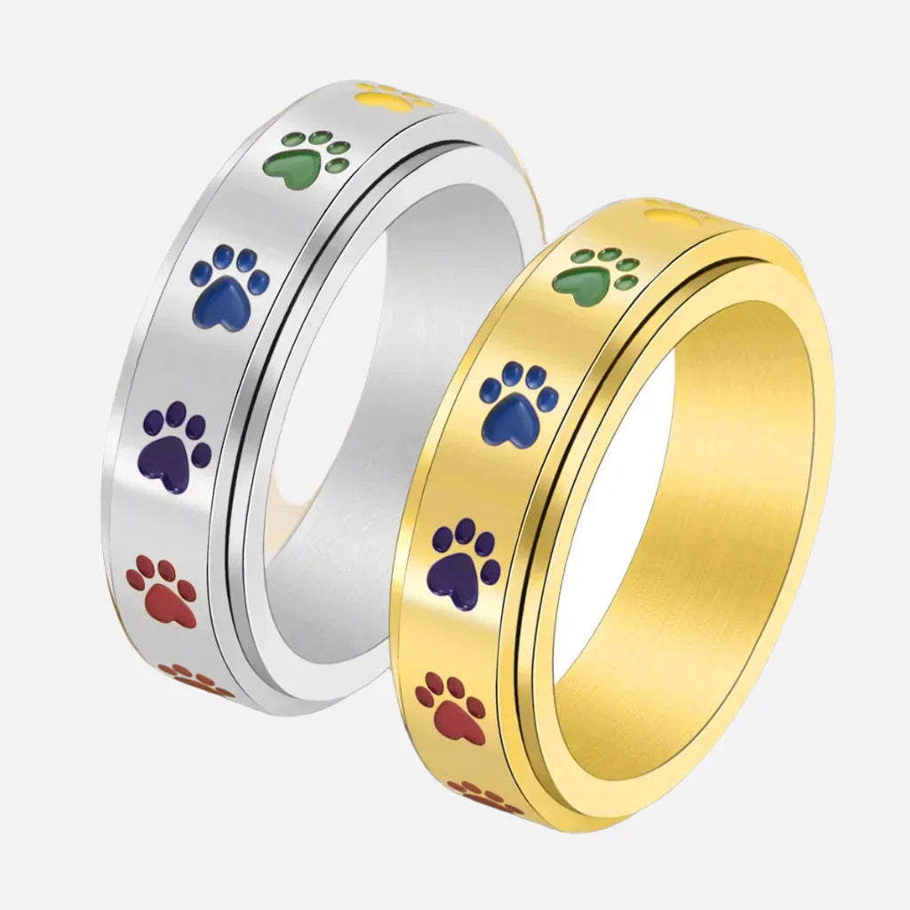 Ermintrude | Spinning Paw Stress Ring