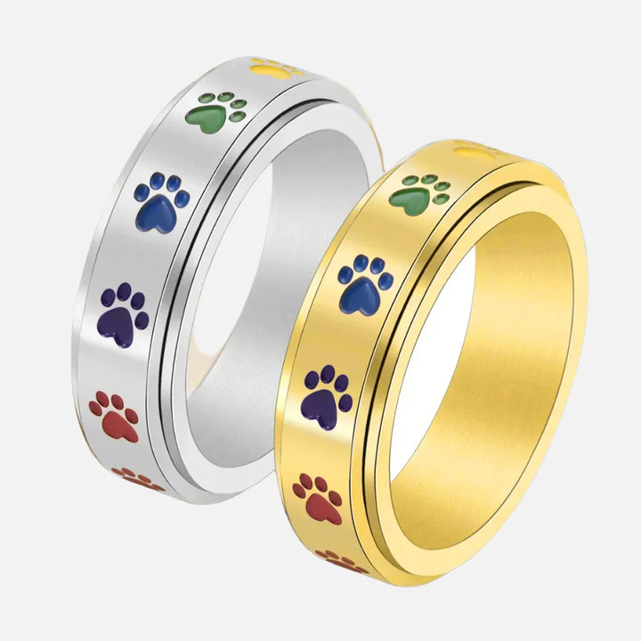 Ermintrude | Spinning Paw Stress Ring