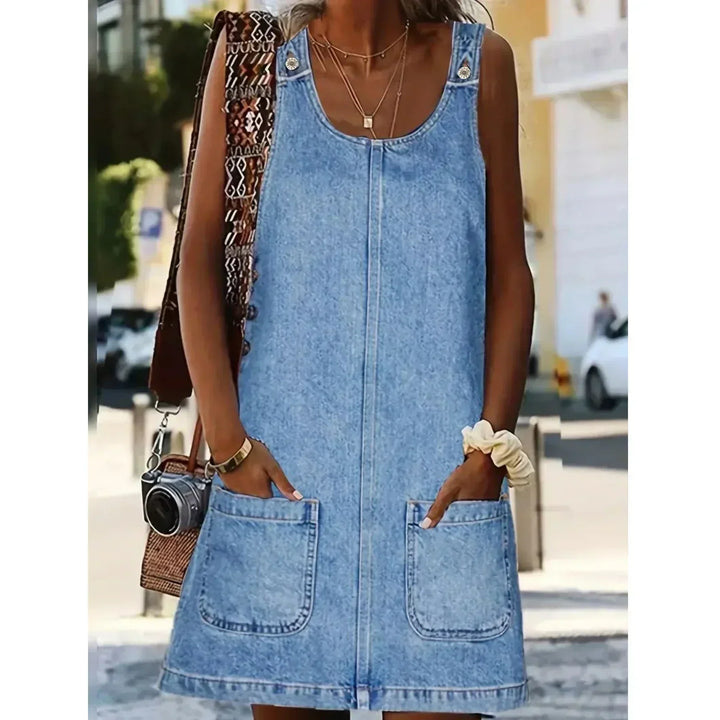 Lunaria | Casual Denim Pocket Dress