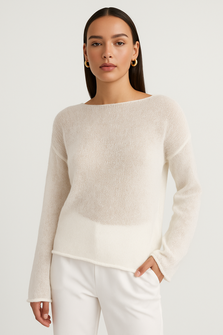 Inneke | Airy Boat-Neck Sweater