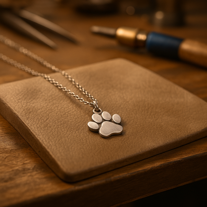 Kian | Silver Paw Necklace
