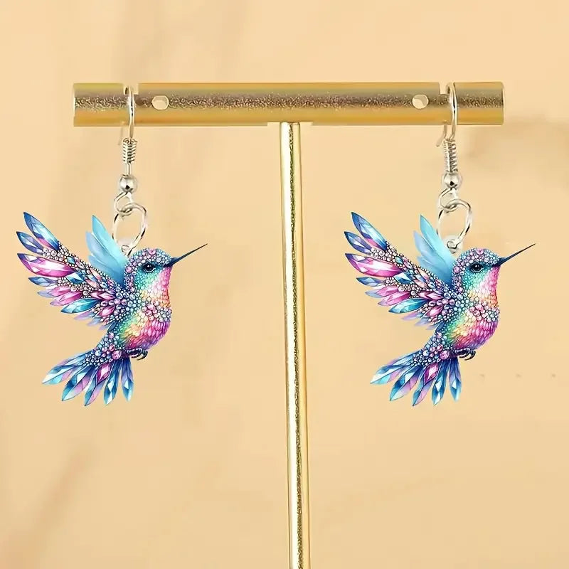 Zephyria | Hummingbird Dangle Earrings