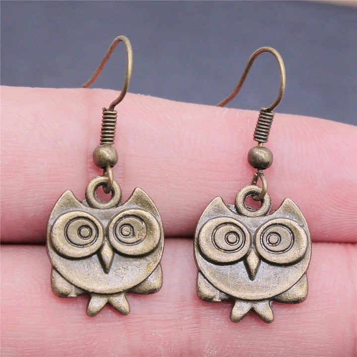Viveca | Bohemian Owl Dangle Earrings