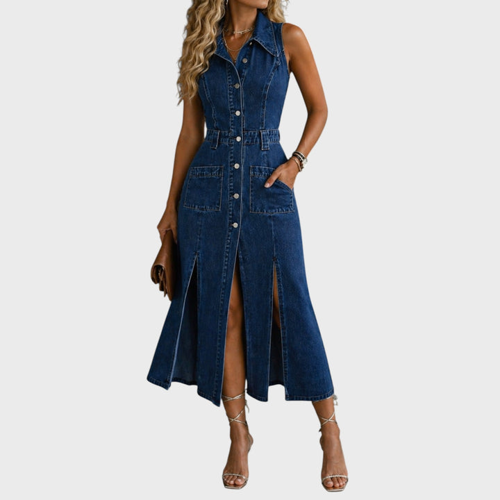 Camille | Open Front Vest Dress