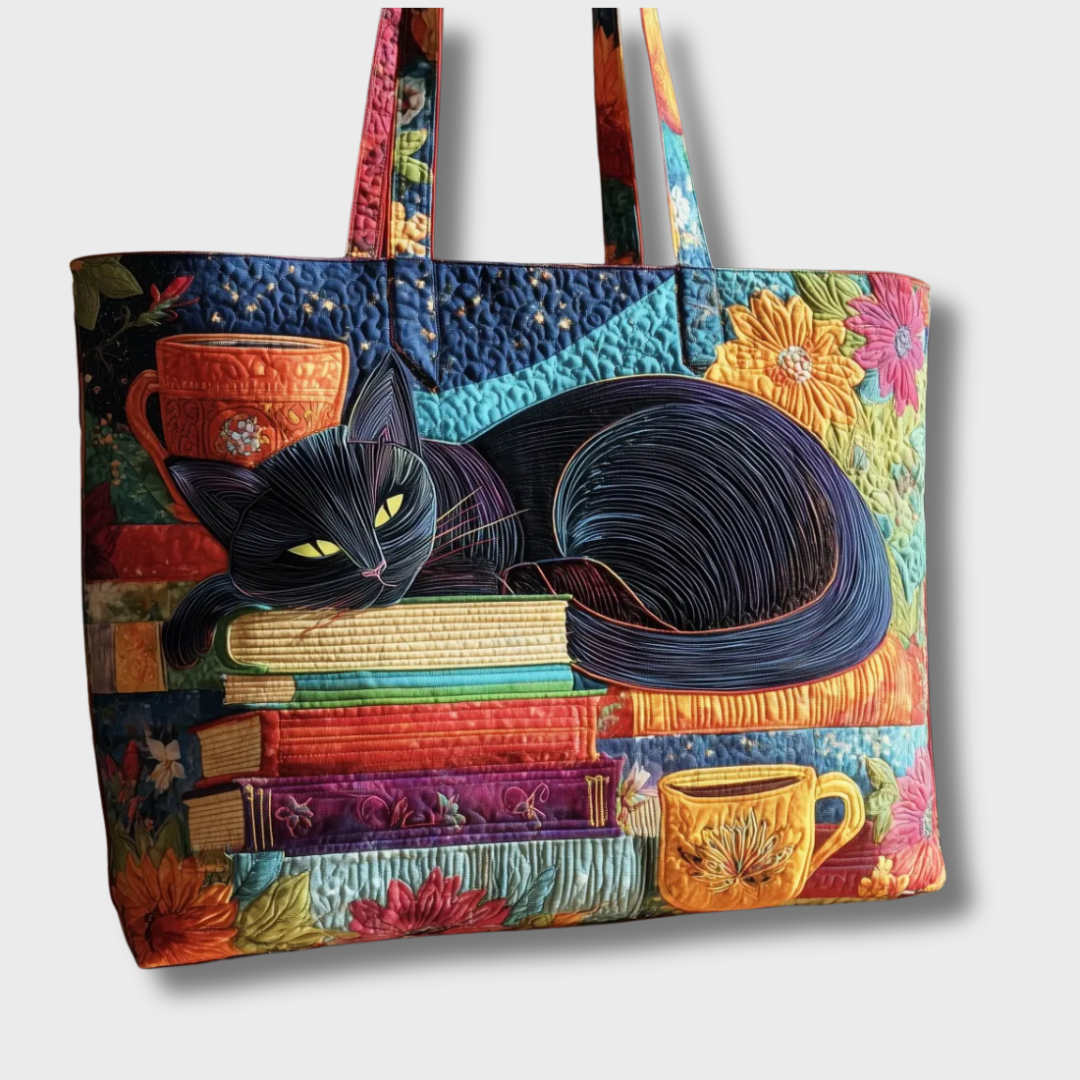 Winona | Cat Print Handmade Bag