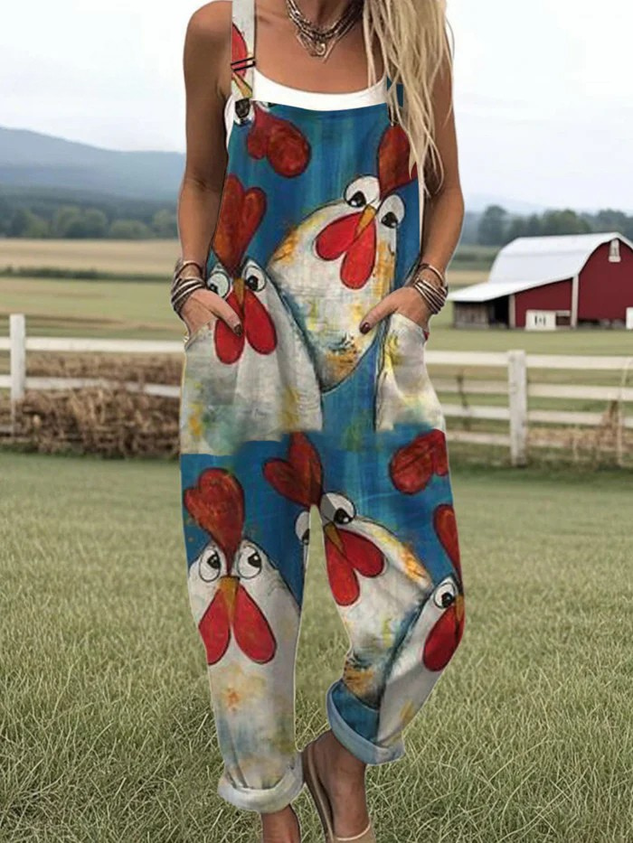 Elizabeth | Cluckin’ Cute Jumpsuit
