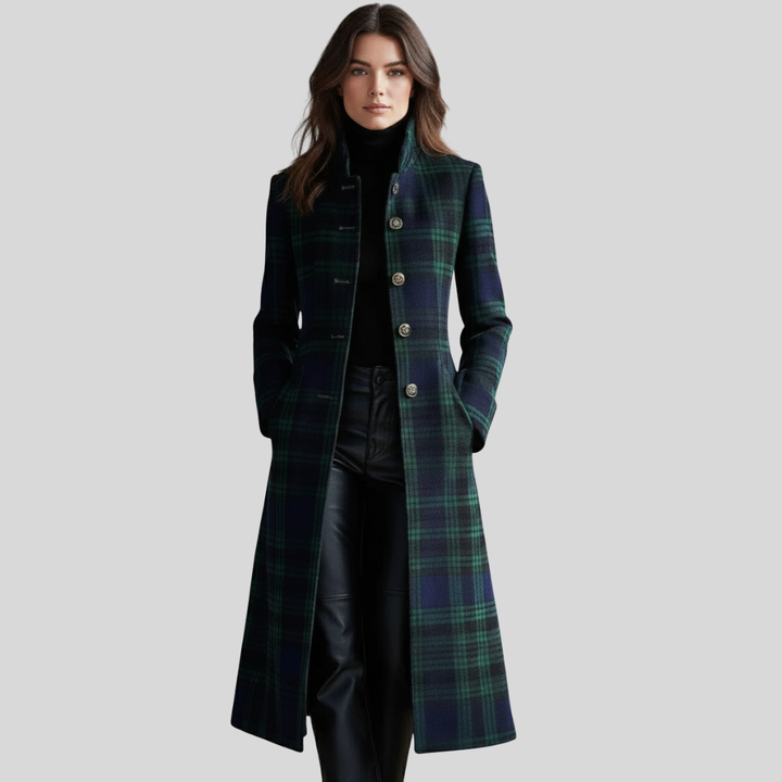 Samira | Timeless Plaid Elegant Coat