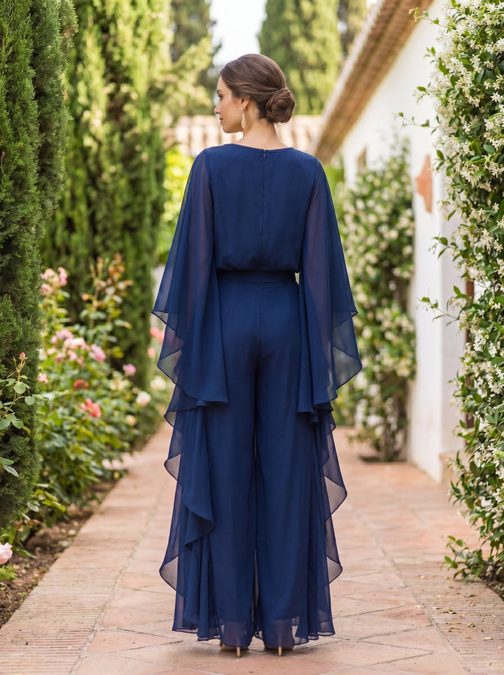 Lenore | Cape-Sleeve Top Skirt Set