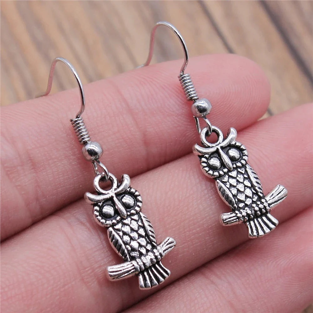 Viveca | Bohemian Owl Dangle Earrings