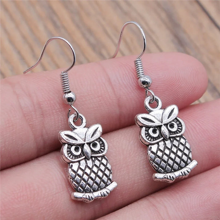 Viveca | Bohemian Owl Dangle Earrings