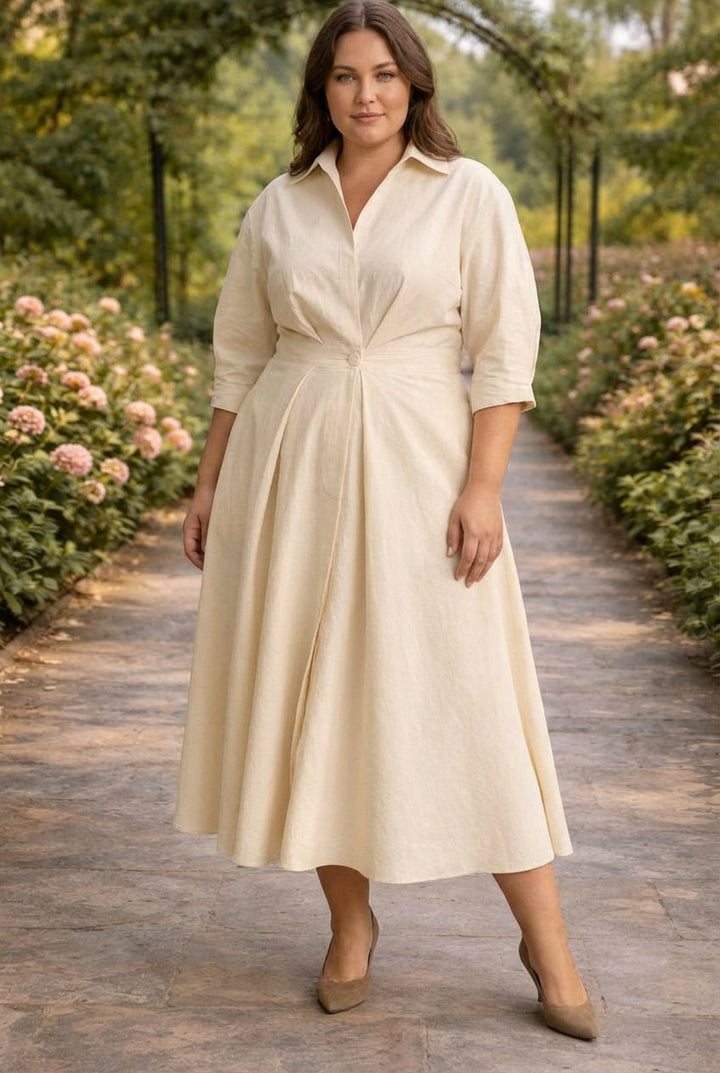 Monroe | Wrap-Front Flowing Maxi Dress