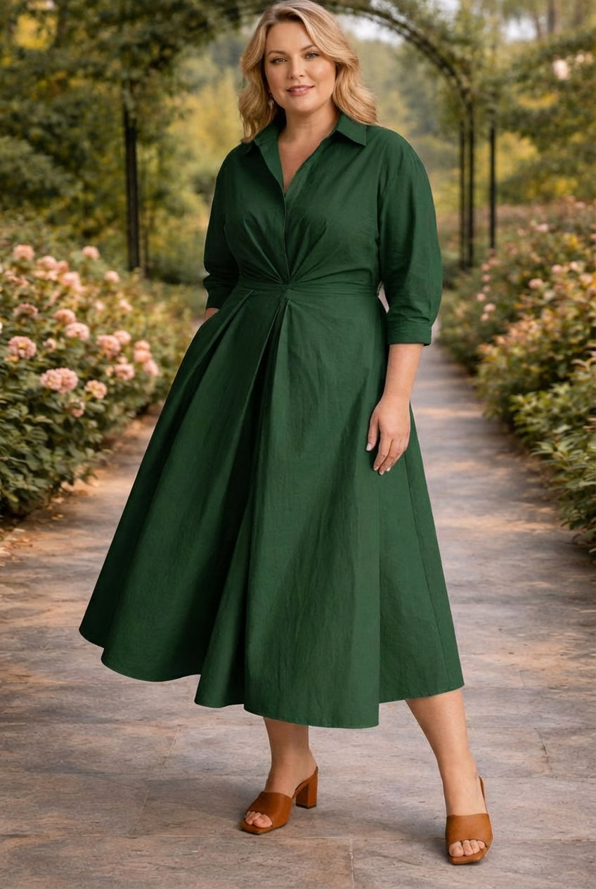 Monroe | Wrap-Front Flowing Maxi Dress