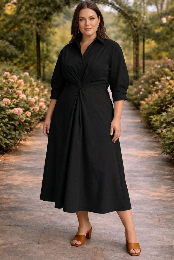 Monroe | Wrap-Front Flowing Maxi Dress