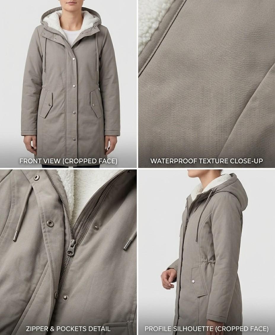 Gwenllian | Plush Hooded Winter Coat