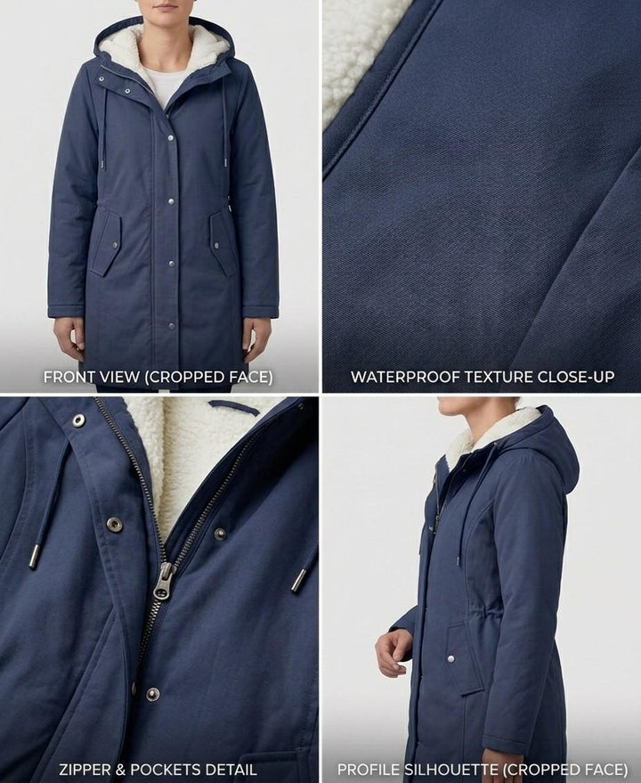 Gwenllian | Plush Hooded Winter Coat
