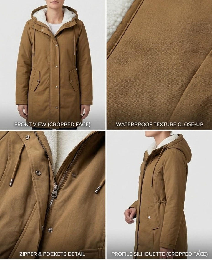 Gwenllian | Plush Hooded Winter Coat