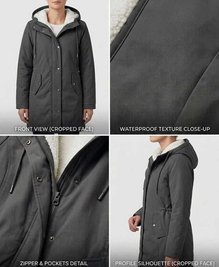 Gwenllian | Plush Hooded Winter Coat