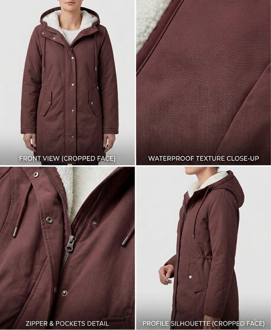 Gwenllian | Plush Hooded Winter Coat