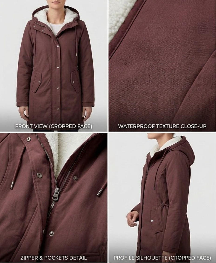 Gwenllian | Plush Hooded Winter Coat
