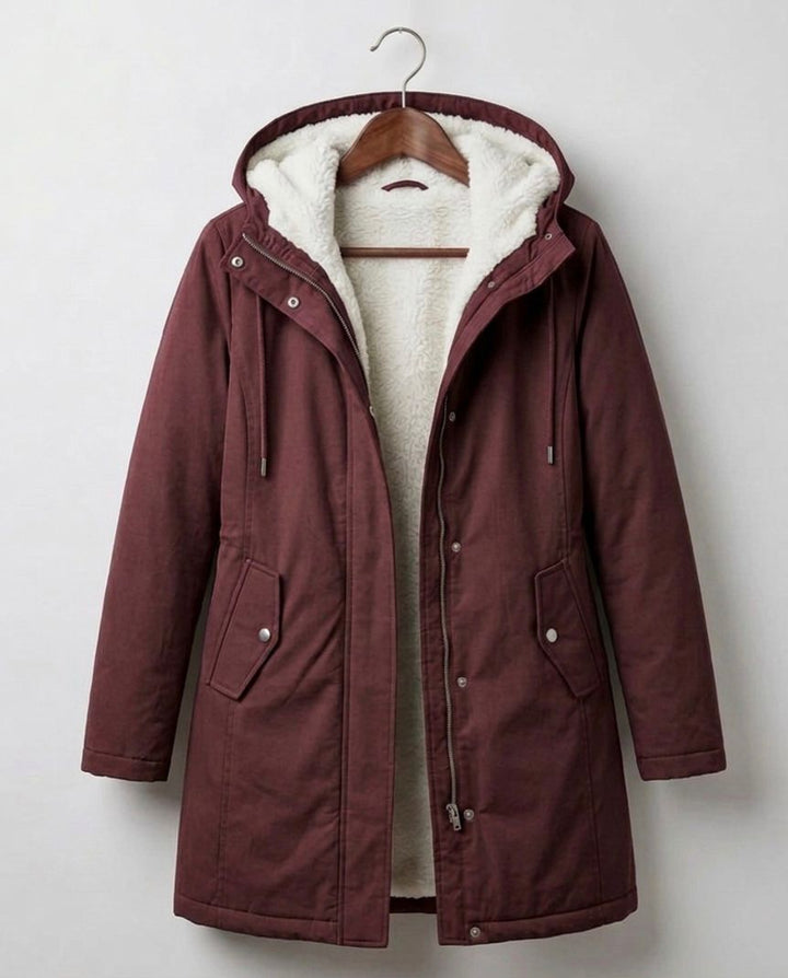 Gwenllian | Plush Hooded Winter Coat