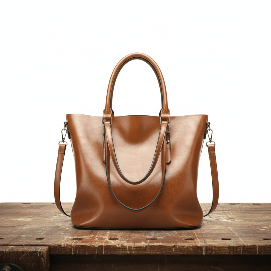 Roseline | Vintage Vegan Leather Shoulder Bag