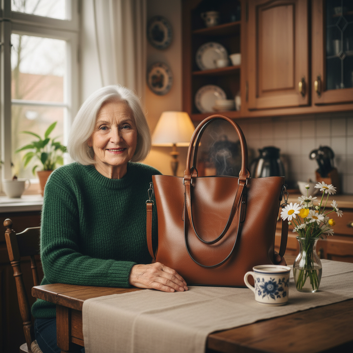 Roseline | Vintage Vegan Leather Shoulder Bag