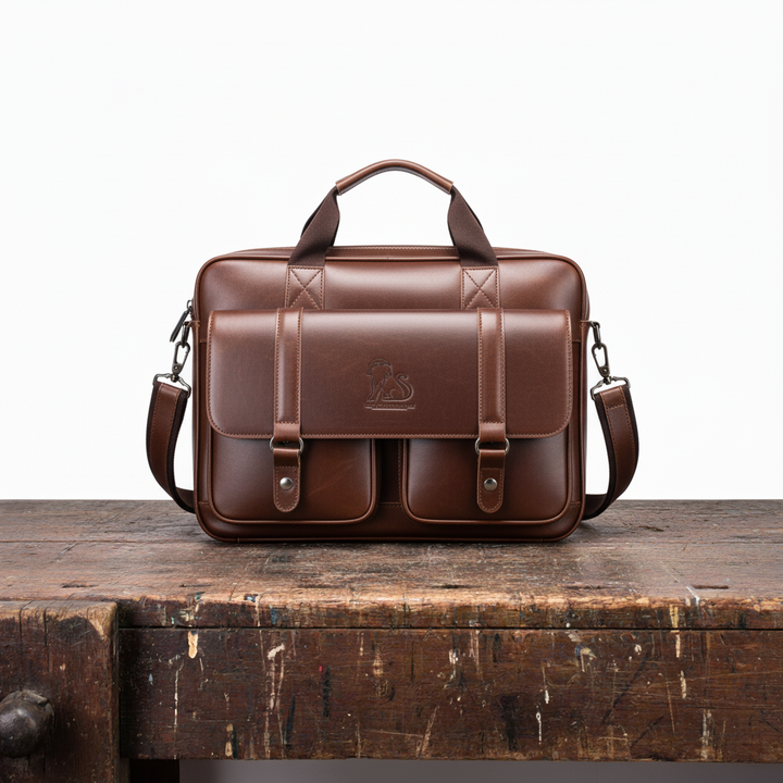 Paulette | Vegan Leather Briefcase