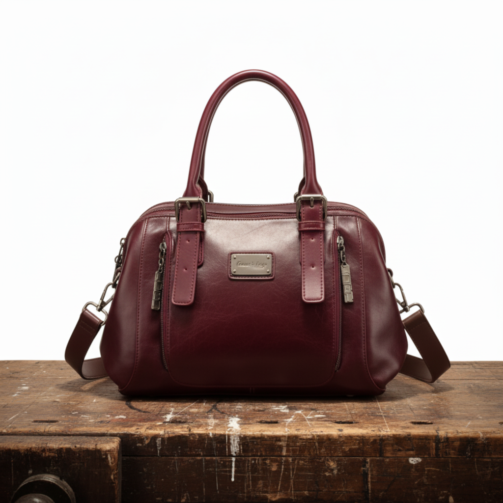 Rina | Luxury Vegan Leather Bucket Bag