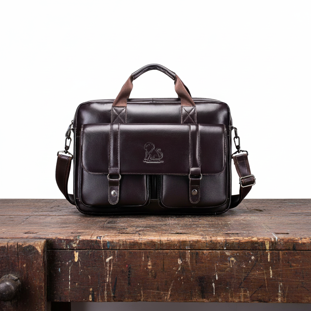 Paulette | Vegan Leather Briefcase
