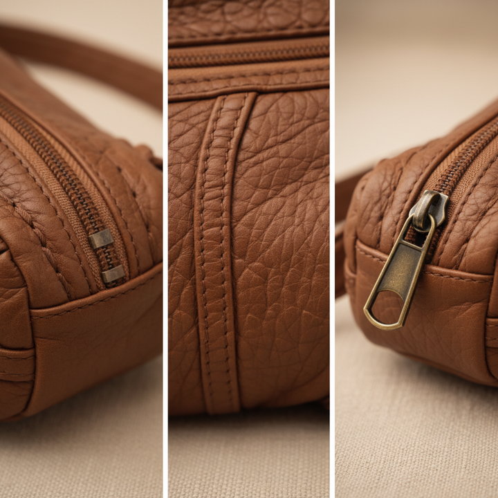 Noisette | Braided Vegan Leather Shoulder Bag